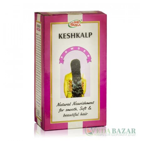 Кешкальп (Keshkalp Powder Natural Naurishment for Hair) уникальное средство для волос, 250 гр, Шри Ганга (Shri Ganga) фото