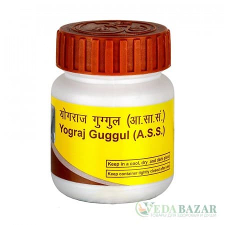 Йоградж Гуггул (Yograj Guggul) повышает иммунитет и пищеварение, лечение артрита, 40 таб, Патанджали (Patanjali) фото