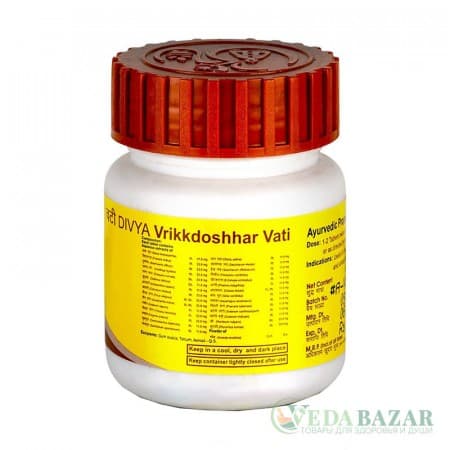 Врикдошар Вати (Vrikkdoshhar Vati) лечение почек, 40 таб, Патанджали (Patanjali) фото