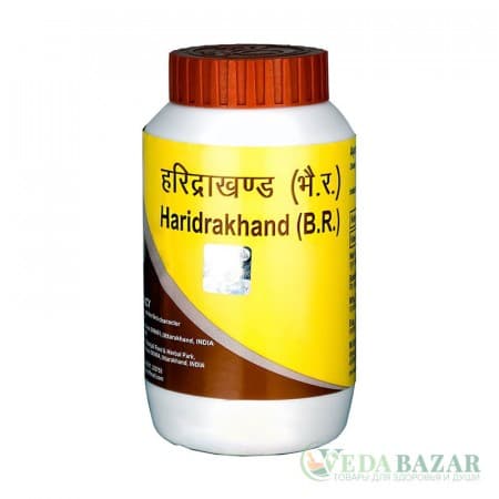 Харидракханда (Haridrakhand) для лечения простуды, кожных проблем, 100 гр, Патанджали (Patanjali) фото