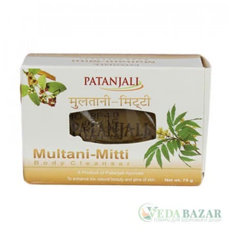 Мыло Мултани-Митти (Multani-Mitti Body Cleanser), 75 гр, Патанджали (Patanjali) фото
