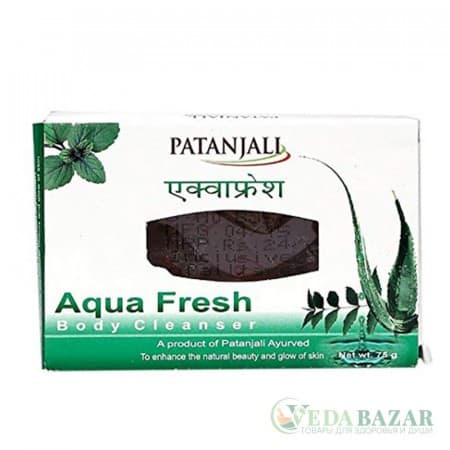 Мыло освежающее (Aqua Fresh Body Cleancer), 75 гр, Патанджали (Patanjali) фото