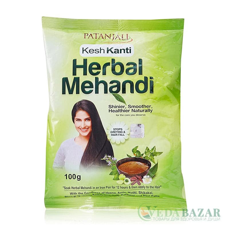 Хна для волос натуральная (Herbal Mehandi Kesh Kanti), 100 гр, Патанджали (Patanjali) фото