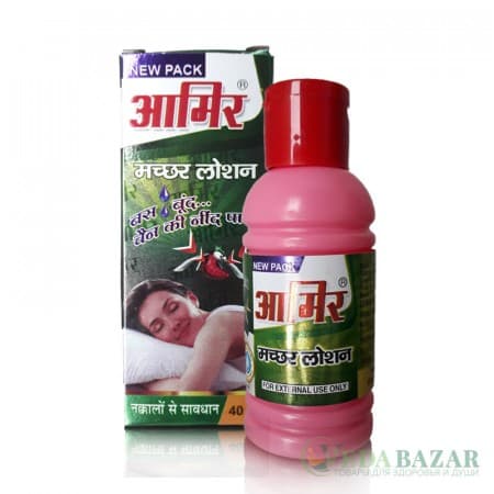 Амир, средство от комаров с натуральными маслами (Mosquito repellent with natural oils), 40 мл, Индия фото