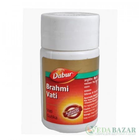 Брахми Вати (Brahmi Vati) тоник для мозга, 40 таб, Дабур (Dabur) фото