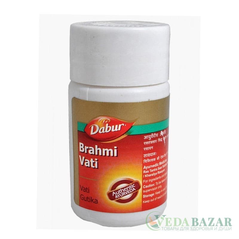 Брахми Вати (Brahmi Vati) тоник для мозга, 40 таб, Дабур (Dabur) фото