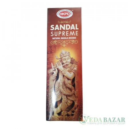 Натуральные благовония Сандал (Sandal Supreme), 200 гр, Вриндаван фото