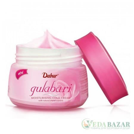 Охлаждающий крем для лица с маслом розы Гулабари (Gulabari Moisturising Cold Cream), 55 мл, Дабур (Dabur) фото