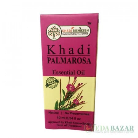 Эфирное масло Кхади Пальмароза (Khadi Palmarosa), 10 мл, Кхади Ришикеш (Khadi Rishikesh) фото