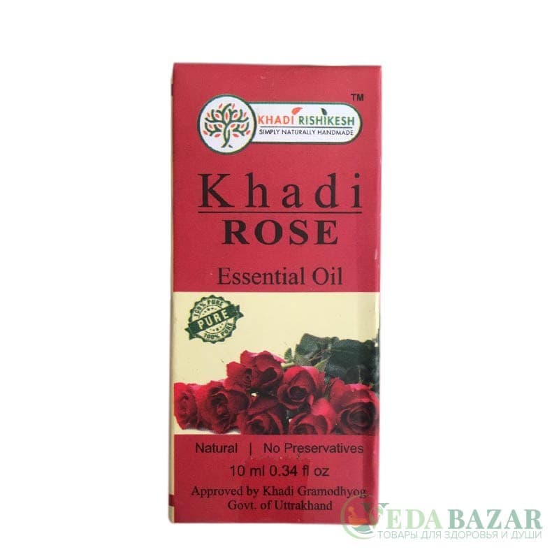 Эфирное масло Кхади Роза (Khadi Rose), 10 мл, Кхади Ришикеш (Khadi Rishikesh) фото