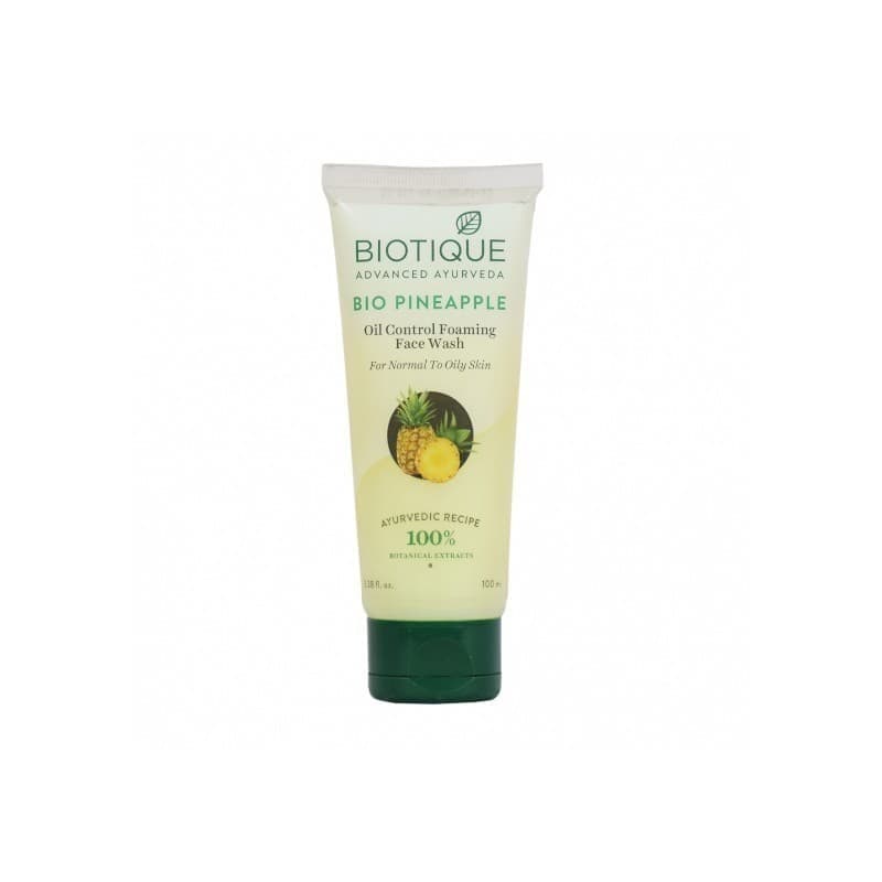 Гель для умывания для жирной и нормальной кожи (Bio Pineapple Oil Control Foaming Face Wash), 200 г, Биотик (Biotique) фото