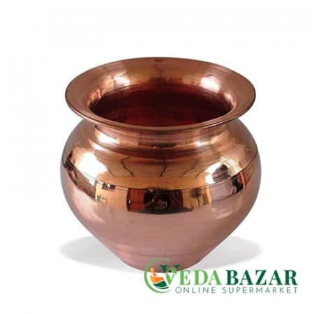 Медная Тамба Лота ручной работы (Handmade Copper Tamba Lota), 450 гр, Ведабазар (Vedabazar) фото