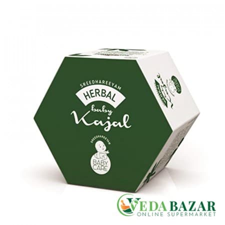 Аюрведический травяной детский каджал (Ayurveda Herbal Baby Kajal), 3 гр, Сридхариям (Sreedhareeyam) фото