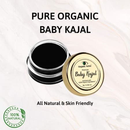 Органический детский каджал (Organic Netra® Baby Kajal - 100% Natural), 8гр, Мантра Органикс (Mantra Organics)