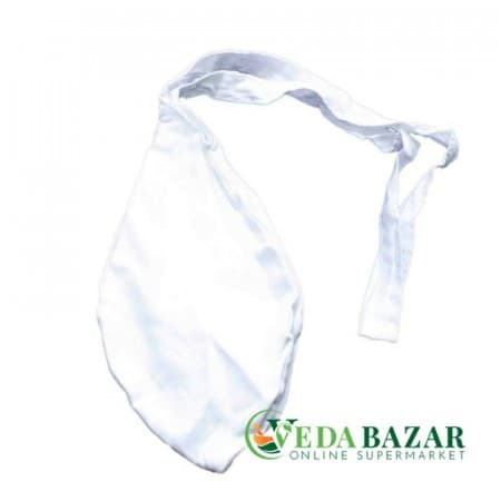 Мешочек для джапы, белый, хлопок (Japa bag, white, cotton) фото