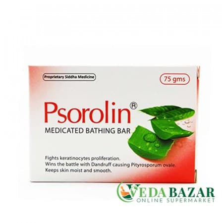 Псоролин, мыло от псориаза (Psorolin Medicated Bathing Bar), 75 гр, Доктор ДжРК (Dr. JRK) фото