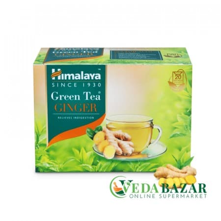 Зеленый чай Имбирь (Green Tea Ginger), 20x2 гр., Хималая (Himalaya) фото