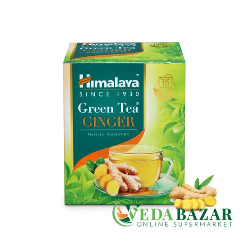 Зеленый чай Имбирь (Green Tea Ginger), 10x2 гр., Хималая (Himalaya)