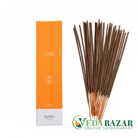 Аюрведические ароматические палочки для медитации Фокус (Focus Ayurvedic Incense Sticks) 30 шт, Омвед (OmVed) фото