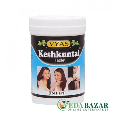 Кешкунтал, для здоровья волос, (Keshkuntal), 100 таблеток, Вйас (Vyas) фото