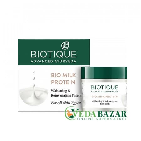 Осветляющая и омолаживающая маска Био Милк Протеин (Bio Milk Protein Face Pack) 175 гр, Биотик (Biotique) фото