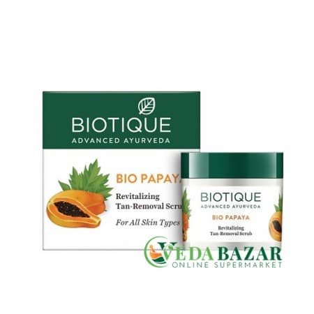 Био папайя, скраб для глубокого очищения кожи (Bio papaya scrub), 75 гр., Биотик (Biotique) фото