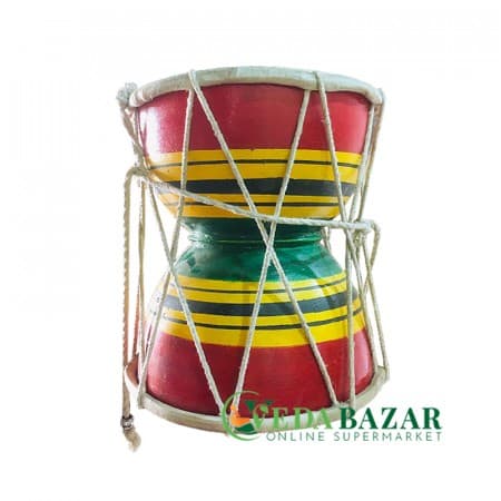 Дамару ,маленький барабан в форме песочных часов (Damaroo of Shivaji), 1 шт , Вриндаван (Vrindavan) фото