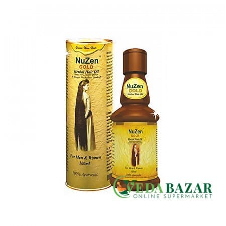Травяное масло Золото, для укрепления волос (Gold Herbal Hair Oil), 100 мл, Нузен (Nuzen) фото
