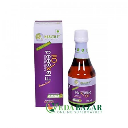 Масло Льняное Холодного Отжима (Cold Pressed Flax Seed Oil), 200 Мл, Хелтх 1 (Health 1st) фото
