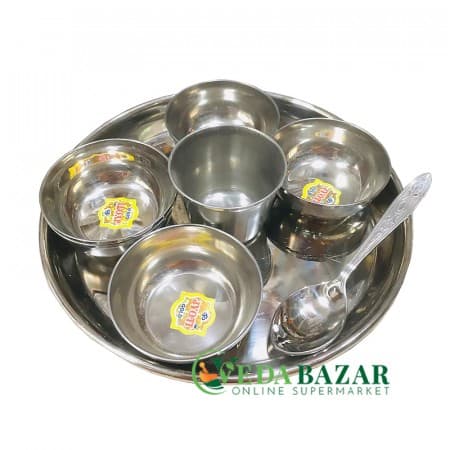 Посуда для предложения пищи, диаметр тарелки 20 см (Dishes for offering food), 370 гр, Индия (India) фото
