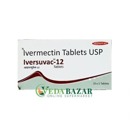 Иверсувак-12 (Iversuvac-12), антипаразитарный препарат, 10 таб, Медсувак (Medsuvac)