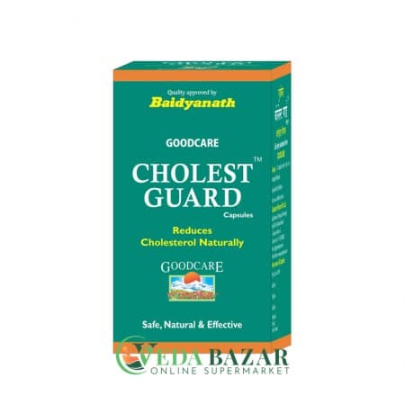 Препарат от Высокого Холестерина Чолест Гуард (Cholest Guard), 60 Кап, Баидьянатх (Baidyanath) фото