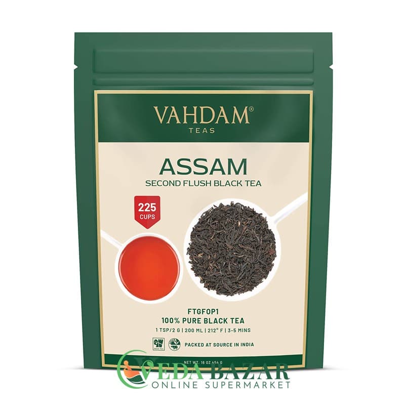 Черный Листовой Чай "Aссaм" (Black Тea "Assam"), 500 Гр, Вахдам (Vahdam) фото