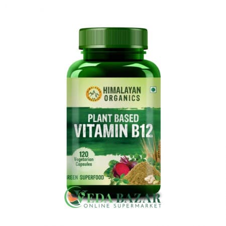 Витамин В12 от Анемии (Vitamin B12), 120 Капсул, Хималаян Органикс (Himalayan Organics) фото