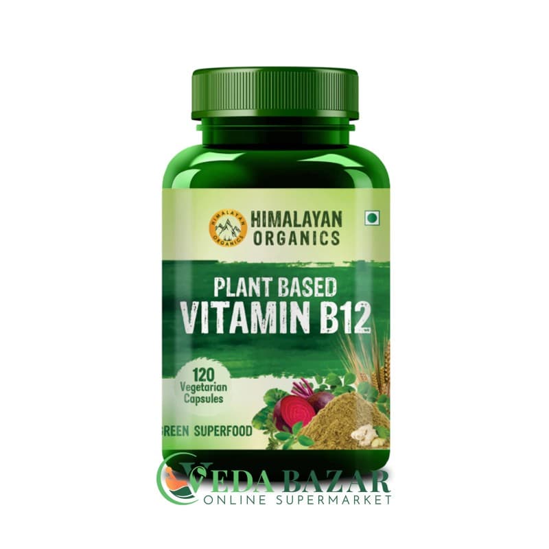 Витамин В12 от Анемии (Vitamin B12), 120 Капсул, Хималаян Органикс (Himalayan Organics) фото