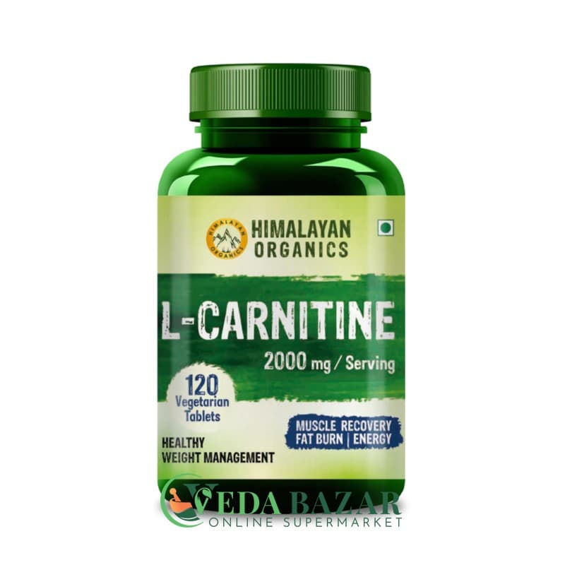 Л-Карнитин (L-Carnitine), Для Мышц, 120 Таблеток, Гималайская Органика (Himalayan Organics) фото
