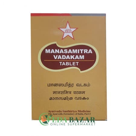 Манасамитра Вадакам (Manasamitra Vadakam), для нервной системы, 100 таб, СКМ Сиддхам (SKM Siddham)