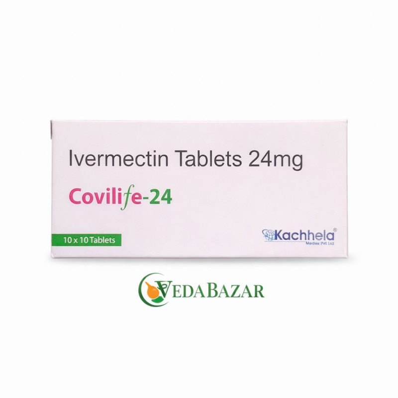 Ковилайф-24 (Covilife-24), 24 мг, 10 таблеток (один блистер), противопаразитарный препарат (Kachhela) фото