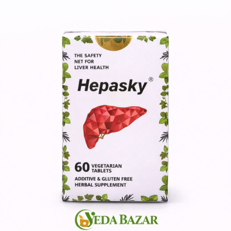 Хепаски (Hepasky), 60 таблеток, поддержка печени (Indisky Herbs, Индия) фото