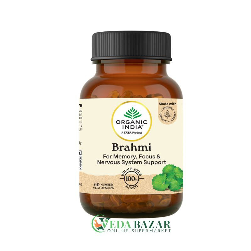 Брахми (Brahmi), 60 кап, Органик Индия (Organic India) фото