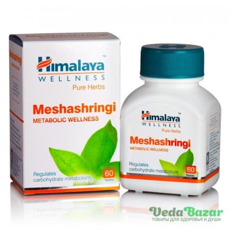 Мешашринги (Meshashringi) нормализация уровня сахара в крови, 60 таб, Хималая (Himalaya) фото