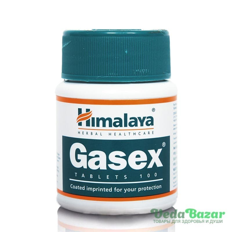 Газекс (Gasex) пищеварительная система, 100 таб, Хималая (Himalaya) фото