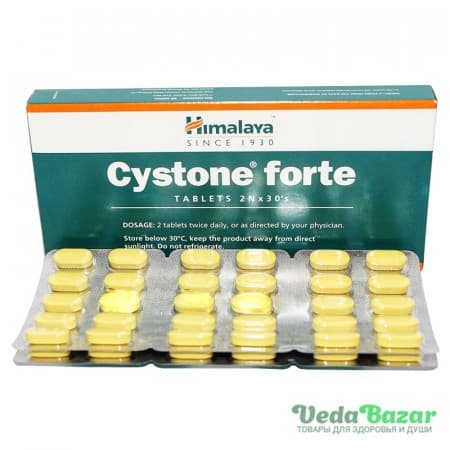 Цистон Форте (Cystone Forte) лечение мочеполовой системы, 60 таб, Хималая (Himalaya) фото