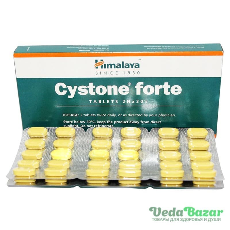 Цистон Форте (Cystone Forte) лечение мочеполовой системы, 60 таб, Хималая (Himalaya) фото