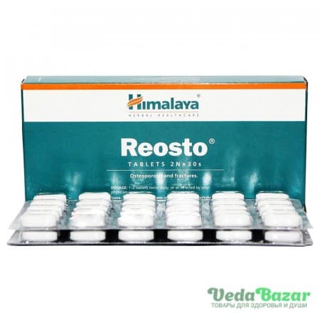 Реосто (Reosto) восстановление костных тканей, 60 таб, Хималая (Himalaya) фото
