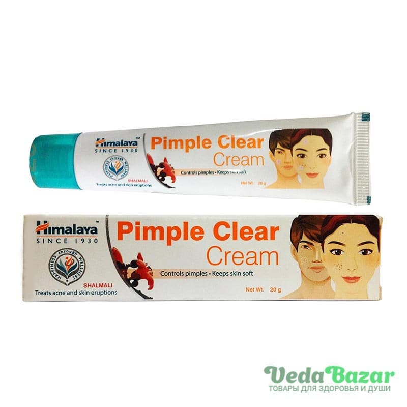 Крем от прыщей и угревой сыпи (Pimple Clear Cream), 20 гр, Хималая (Himalaya) фото