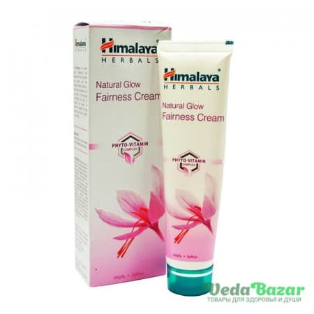 Отбеливающий крем (Natural Glow Fairness Cream), 50 гр, Хималая (Himalaya) фото