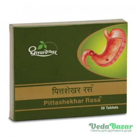 Питташекхар Раса (Pittashekhar Rasa) пищеварение и ЖКТ, 30 таб, Дхутапапешвар (Dhootapapeshwar) фото