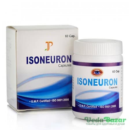 Капсулы для зрения Айсонеурон (Isoneuron), 60 капсул, Джагат Фарма (Jagat Pharma) фото
