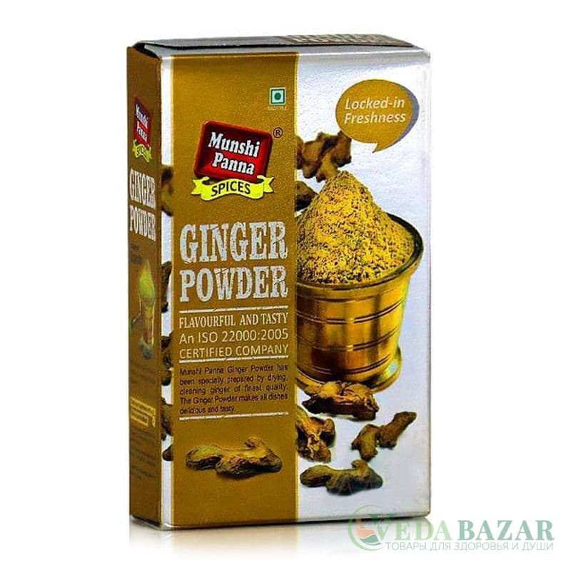 Имбирь молотый (Ginger Powder), 100 гр, Мунши Панна (Munshi Panna) фото